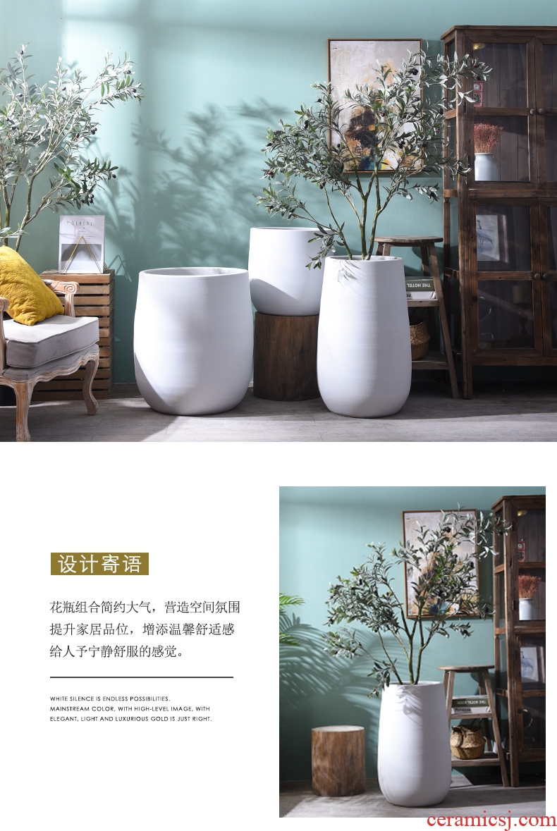 Jingdezhen ceramic vase of large hotel sales department between example club large vases, flower, flower arranging furnishing articles - 605627519408