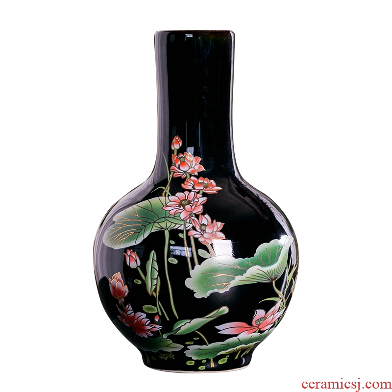 Jingdezhen ceramics vase furnishing articles TV ark dried flower flower arranging the modern Chinese style household sitting room adornment porcelain