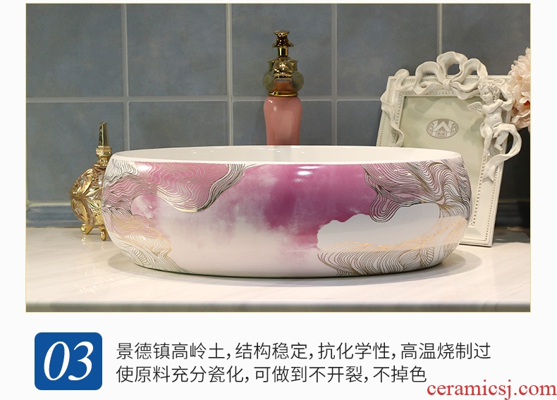 On the ceramic basin of small size household mini lavabo small square ceramic lavatory basin european-style balcony