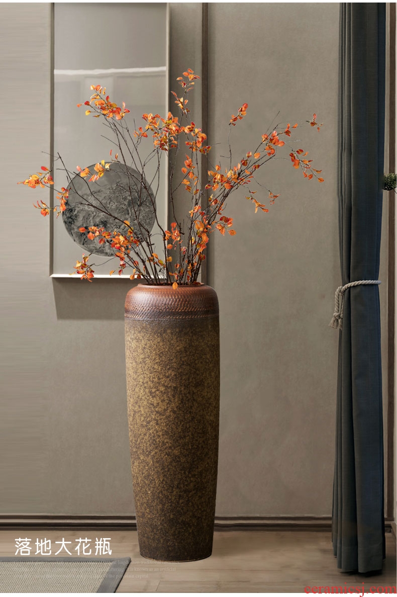 Light DEVY modern key-2 luxury jingdezhen ceramic vase hydroponic furnishing articles new Chinese flower arrangement sitting room hand big vase - 589430562872