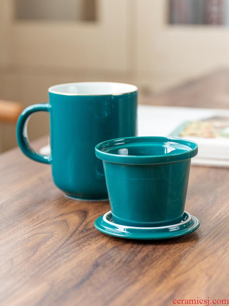 Household ceramics with a lid screen pack mugs to ultimately responds tea cup office kung fu tea cup custom logo