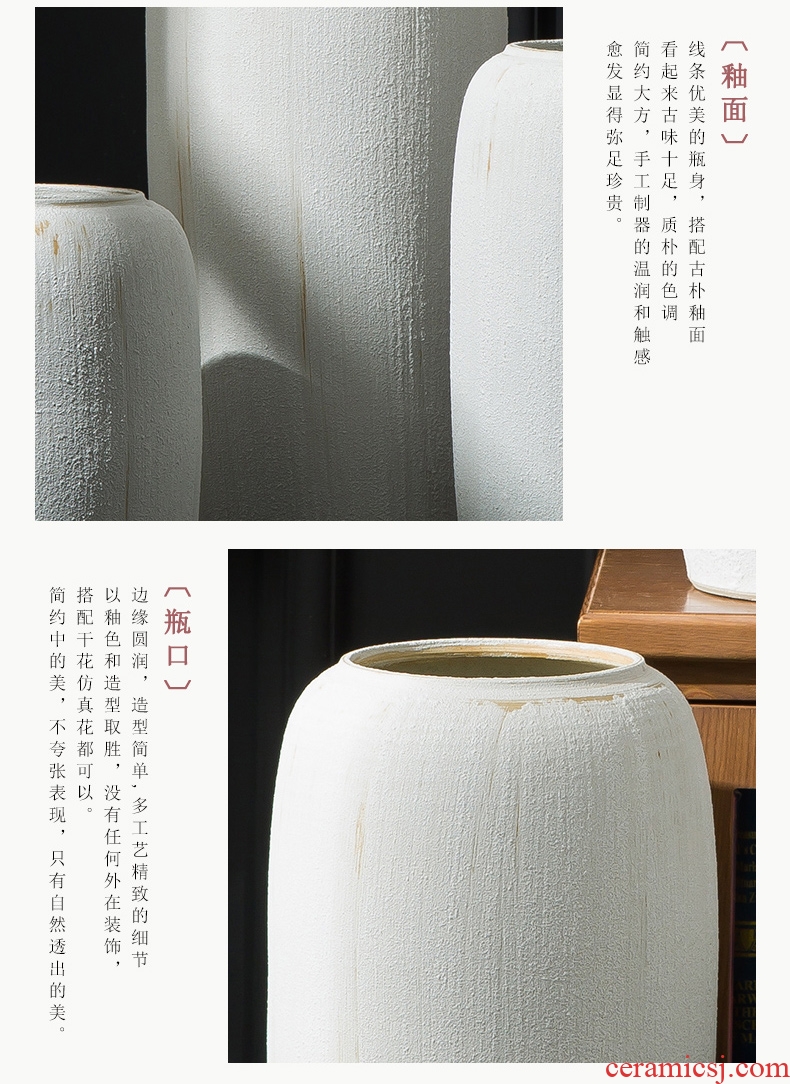Jingdezhen ceramics, vases, flower arrangement of Chinese style household furnishing articles, the sitting room porch ark decoration large TV ark - 552731892305