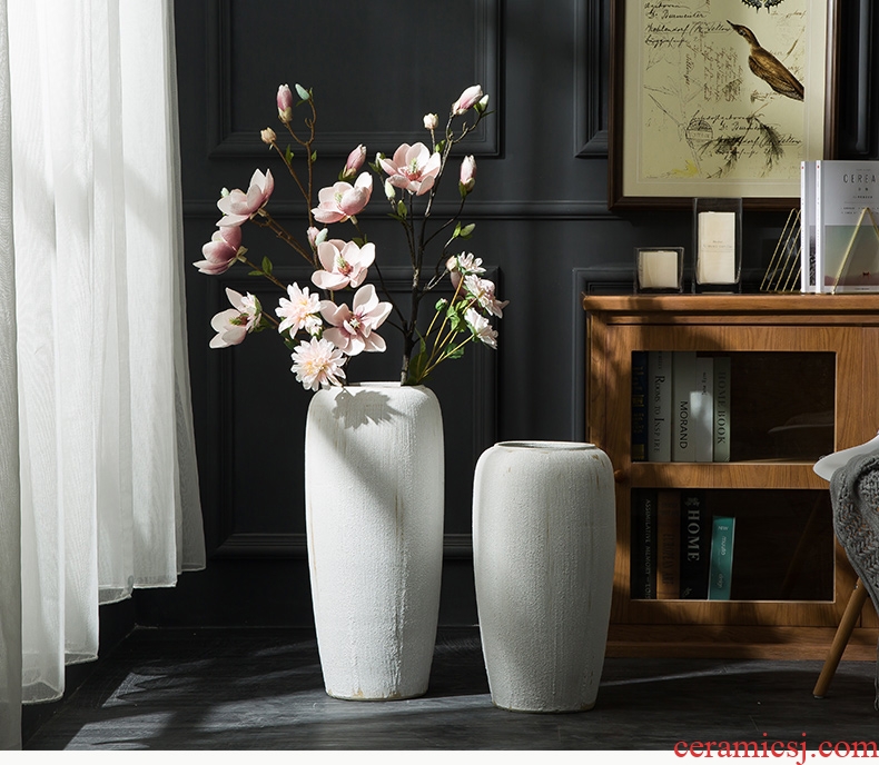 Jingdezhen ceramics colored enamel landing large gourd vases, feng shui living room home furnishing articles - 552731892305