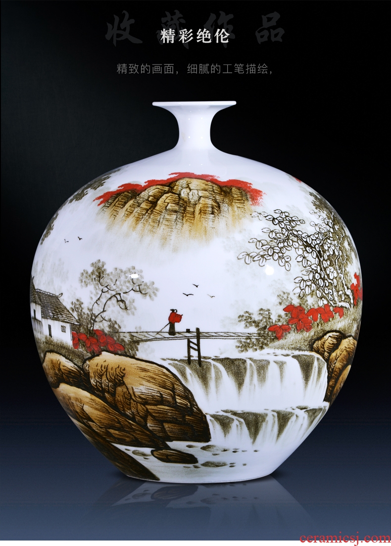 Antique hand - made porcelain of jingdezhen ceramics bound lotus flower tea pot flowers large flower pot cover can treasure phase furnishing articles - 566500005873