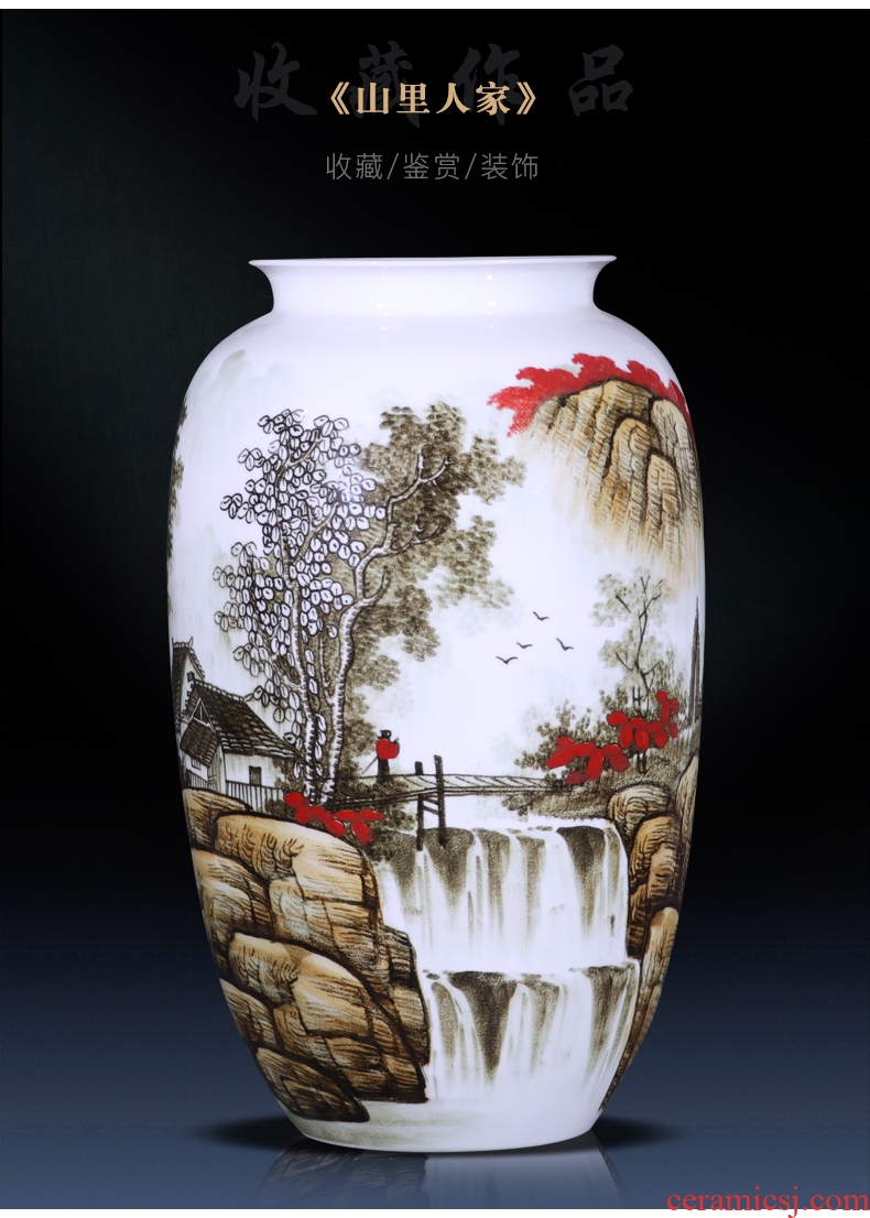 Jingdezhen ceramics China red live figure gourd vase of large sitting room adornment handicraft furnishing articles - 560300250884