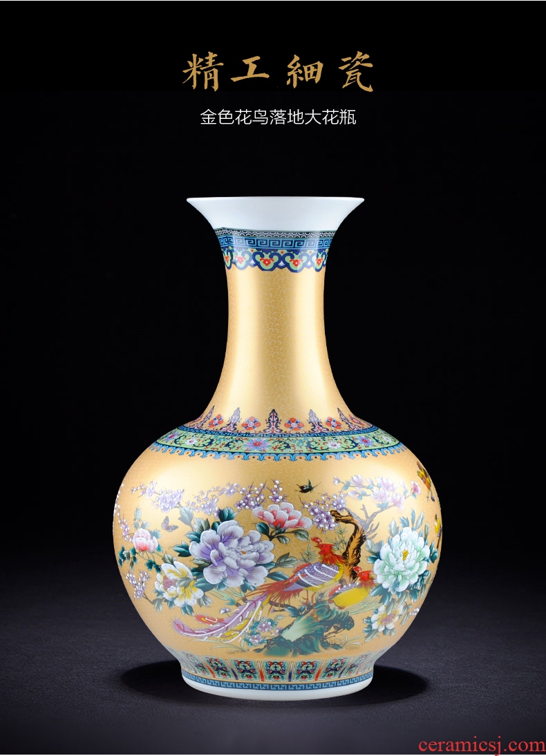 Jingdezhen of large vases, pottery and porcelain place, a large sitting room flower arranging the modern Chinese style household adornment ornament - 37376920269