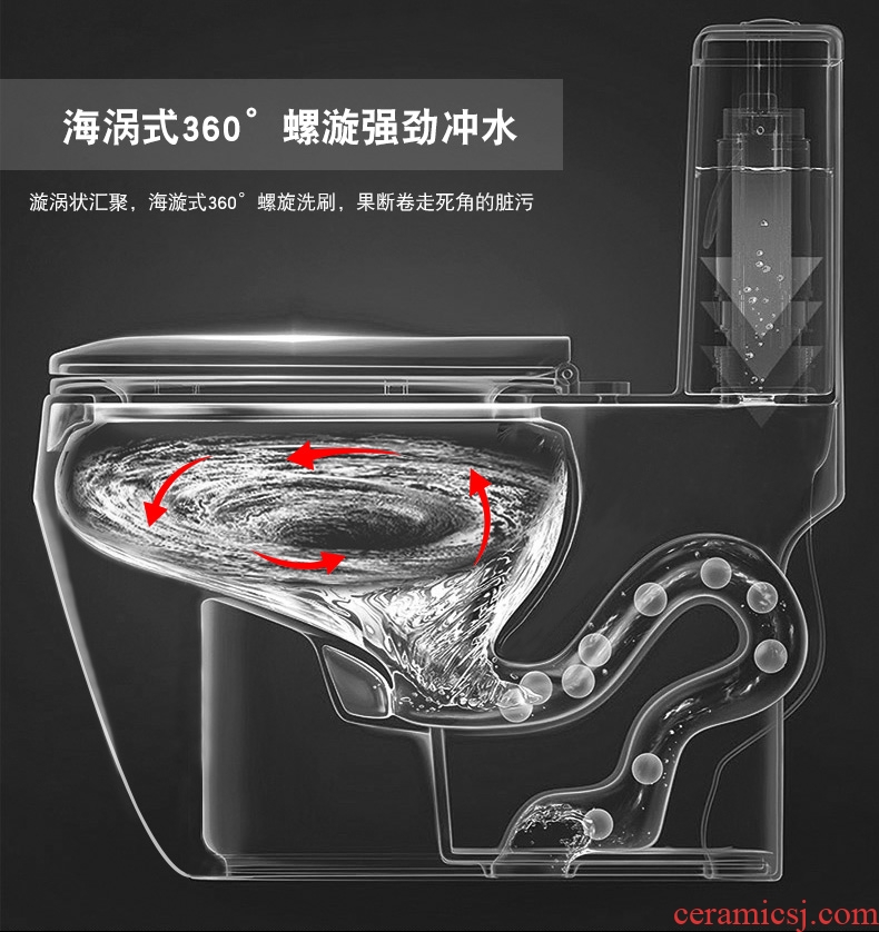 Koh larn, qi siphon American art ordinary household ceramic toilet implement european-style luxury adult pumping