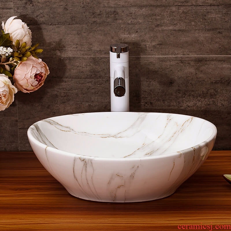 The stage basin sink bathroom home wash basin hotel small basin suit art ceramic wash basin