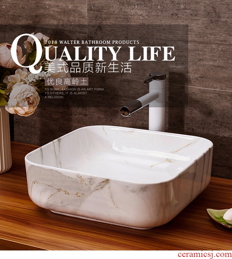 The stage basin sink bathroom home for wash gargle suit ceramic art basin faucet lavatory basin of hotel