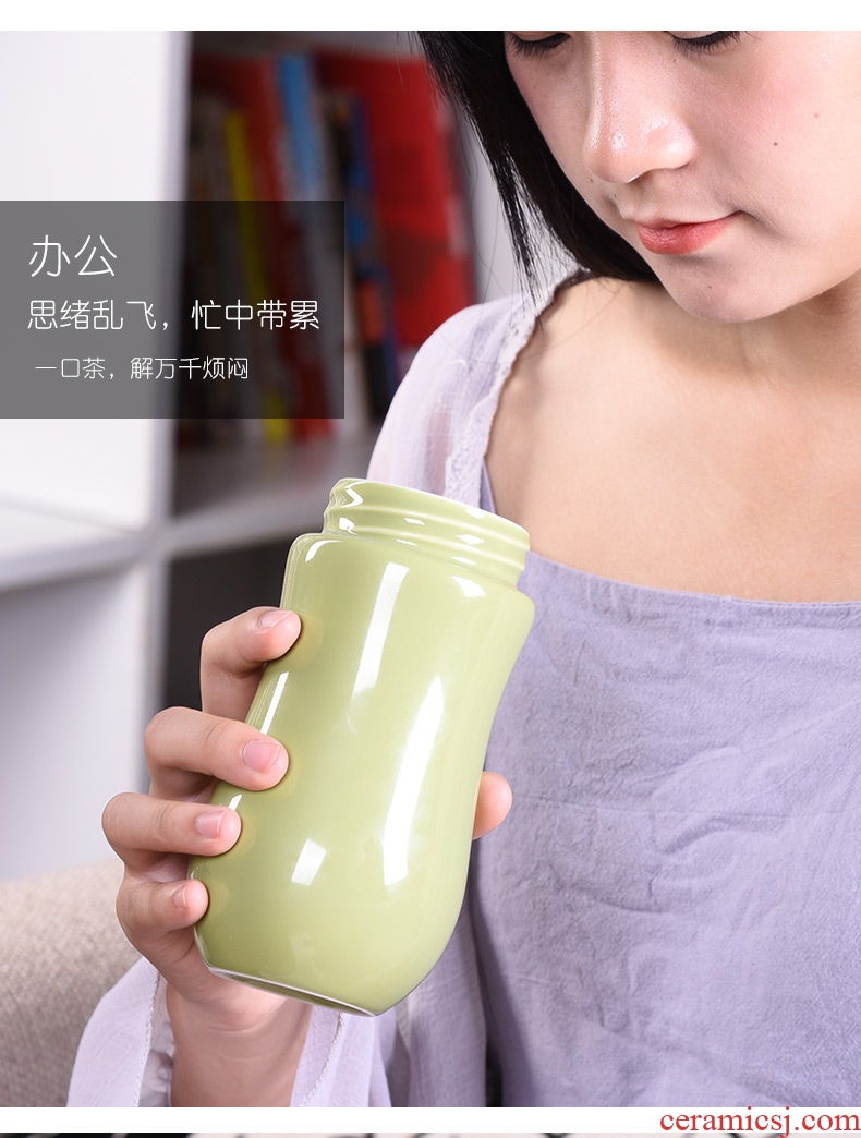 HaoFeng Japanese ceramic cup energy is suing travel mugs separation of household contracted with a cup of tea tea cup