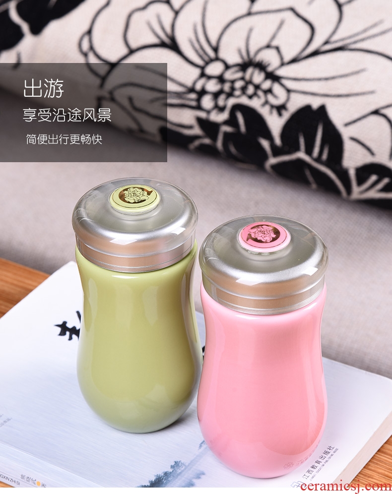 HaoFeng Japanese ceramic cup energy is suing travel mugs separation of household contracted with a cup of tea tea cup