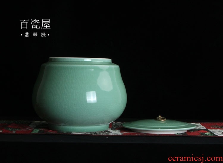 Dust heart of postmodern new Chinese style furnishing articles furnishing articles show kitchen ceramic storage jar with cover large caddy fixings