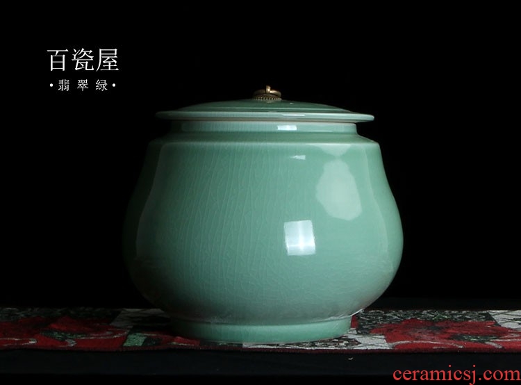 Dust heart of postmodern new Chinese style furnishing articles furnishing articles show kitchen ceramic storage jar with cover large caddy fixings