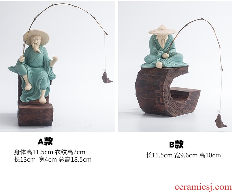 Dust heart of zen violet arenaceous character man trolls furnishing articles home decoration ceramics handicraft weathered