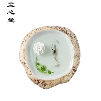 Dust heart hand draw 3 d sweet new desktop furnishing articles Chinese jingdezhen resin dry landscape painting ceramic incense