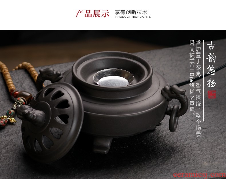 Dust heart electronic censer heavy incense burner can timing tempering aroma stove ceramic plug incense burner smoked incense burner