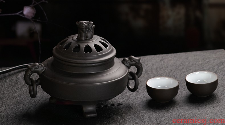 Dust heart electronic censer heavy incense burner can timing tempering aroma stove ceramic plug incense burner smoked incense burner