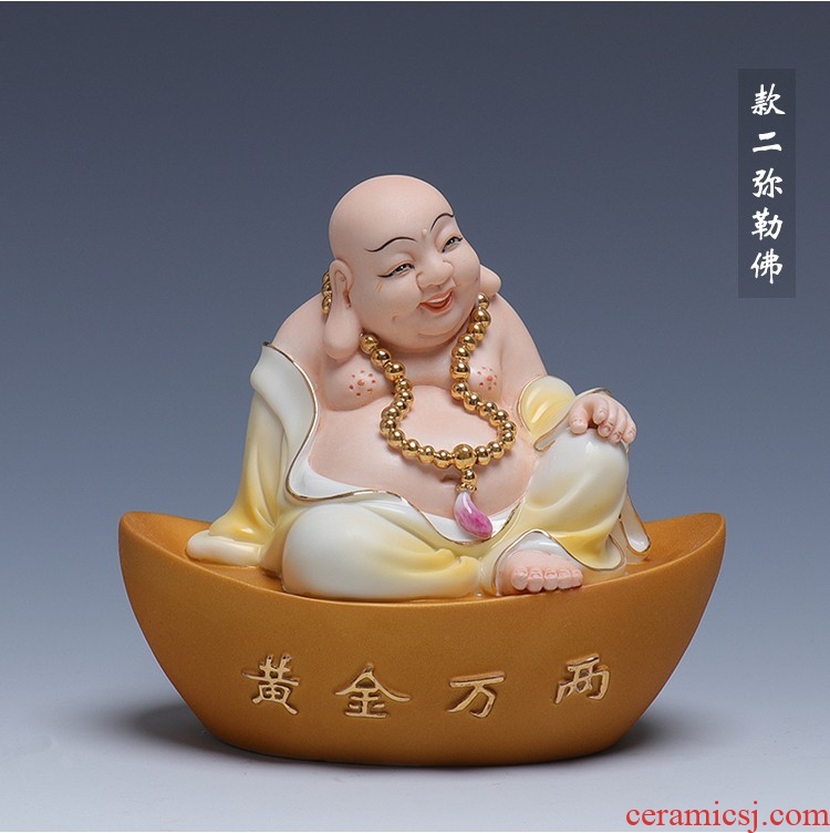 Dust heart smiling Buddha maitreya hall wing a bigger place to live in the sitting room town curtilage porcelain decorative ceramic figure of Buddha