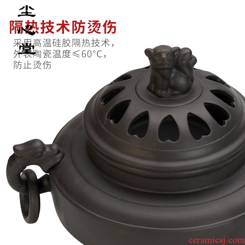 Dust heart electronic censer heavy incense burner can timing tempering aroma stove ceramic plug incense burner smoked incense burner