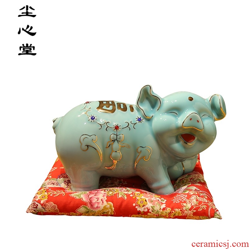 Dust heart ceramic the pig can save money piggy bank adult piggy bank super-sized creative children gifts