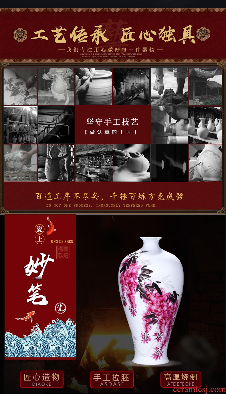 The Master of jingdezhen ceramics sabingga sukdun dergici jimbi hand - made vases, flower arranging, the sitting room TV ark, adornment furnishing articles