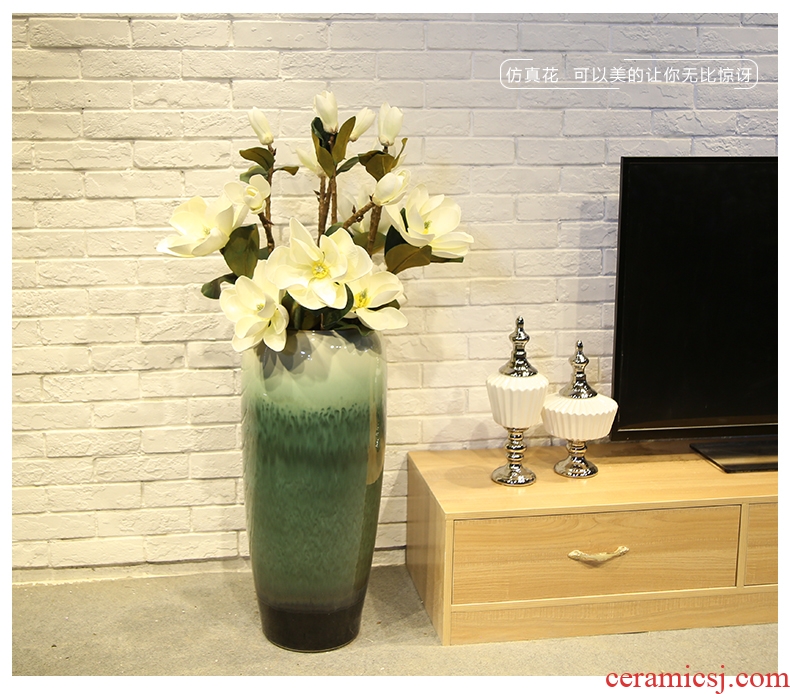 Jingdezhen ceramic vase of large European I and contracted sitting room dry flower arranging ins porch lucky bamboo furnishing articles - 579172110912
