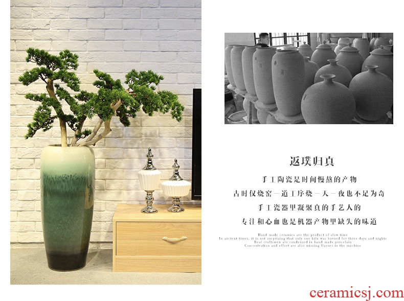 Jingdezhen ceramic garden hotel club restaurant of large vases, flower implement of new Chinese style flower big sitting room place - 579172110912