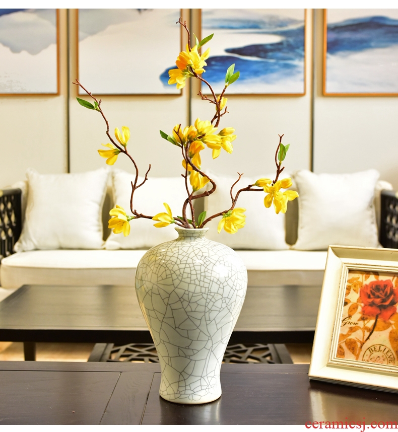 Color glaze up ceramic floor vase vase stylish sitting room hotel villa place large vases, flower arrangement - 525563514845