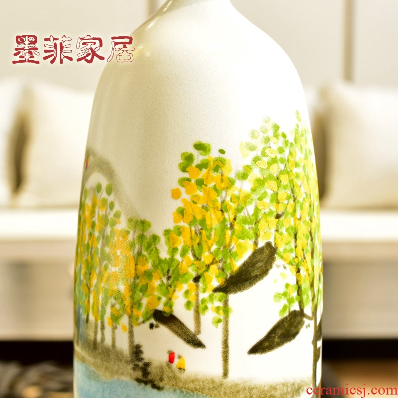 Murphy 's new Chinese creative hand - made ceramic vases, flower art flower arranging machine sitting room ark, home furnishing articles