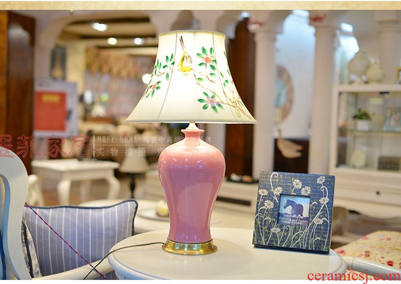 Jingdezhen blue and white ceramics hand - made peony landing big vase home sitting room adornment hotel furnishing articles - 44803911327