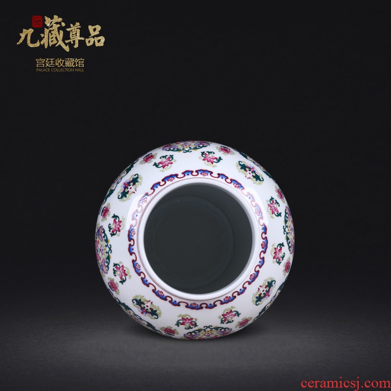 Jingdezhen ceramics antique hand-painted pastel spends the general pot sitting room porch household adornment handicraft furnishing articles