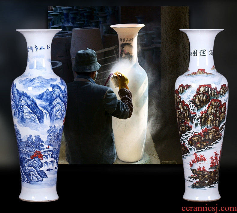 Jingdezhen ceramics beaming white vase vogue to live in high - grade gold straw handicraft furnishing articles - 589722418624