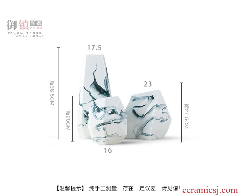 Creative household modern abstract ceramic vase desktop TV ark, place adorn article sitting room of Chinese style art decoration