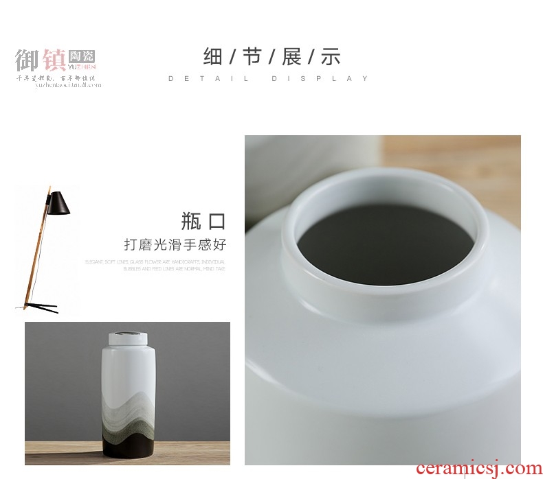 Furnishing articles of jingdezhen ceramic vases, checking out works of art to receive television household to decorate the sitting room porch wine accessories