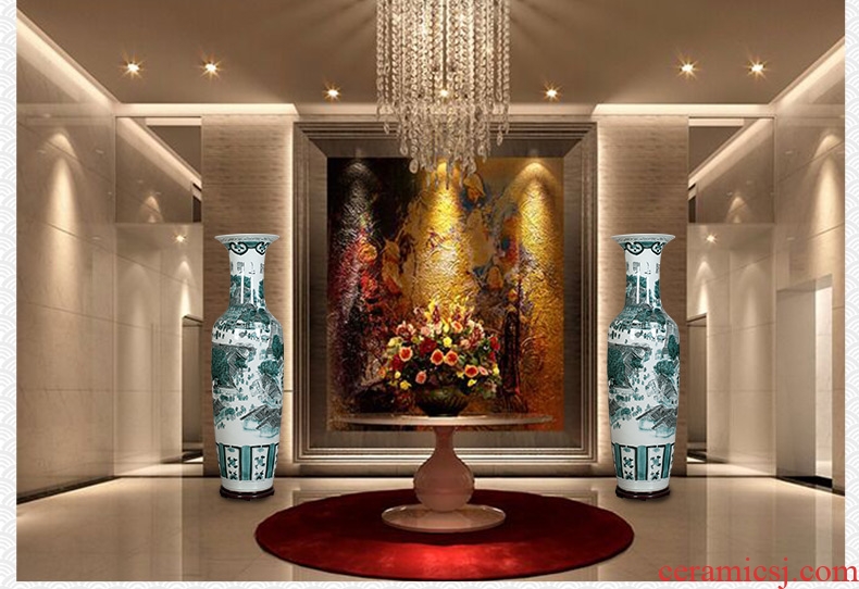 Light house high modern key-2 luxury pack sample room sitting room porch ark, aureate ceramic big flower vase decoration - 576772253752