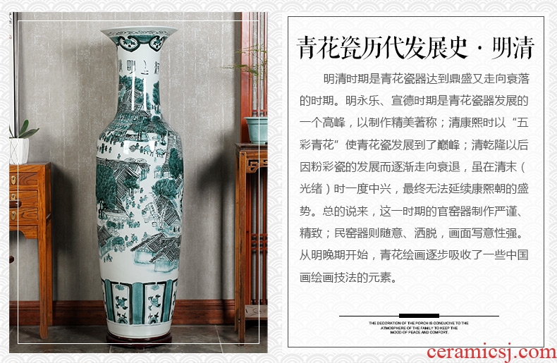 Light DEVY modern key-2 luxury jingdezhen ceramic vase hydroponic furnishing articles new Chinese flower arrangement sitting room hand big vase - 576772253752