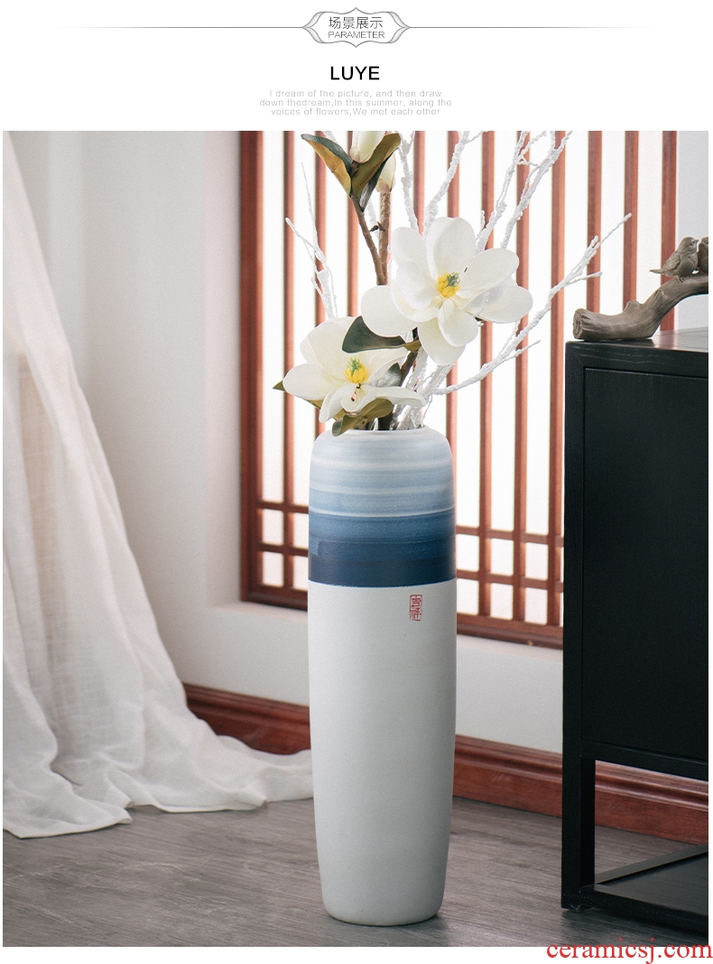 Landing a large ceramic vases, dried flower adornment place to live in the sitting room porch I and contracted Europe type creative flower arrangement - 580713670890