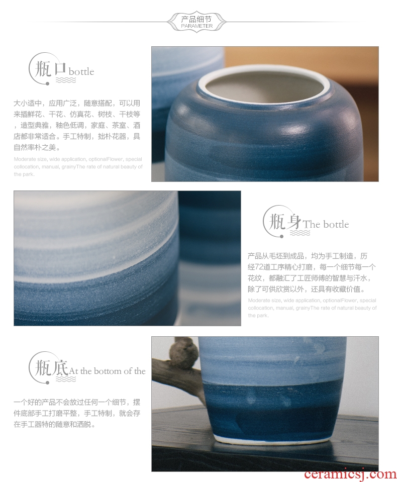 The new European creative ceramic vase furnishing articles furnishing articles sitting room flower arranging household act The role ofing is tasted porcelain decorative vase - 580713670890