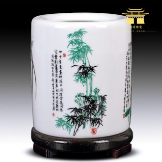 Archaize of jingdezhen ceramics powder wariety pen container creative study adornment fashion office furnishing articles the teacher 's day gifts