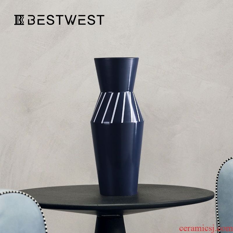 Light luxury furnishing articles ceramic vases, contemporary and contracted home soft decoration sitting room dry flower vase decoration ideas