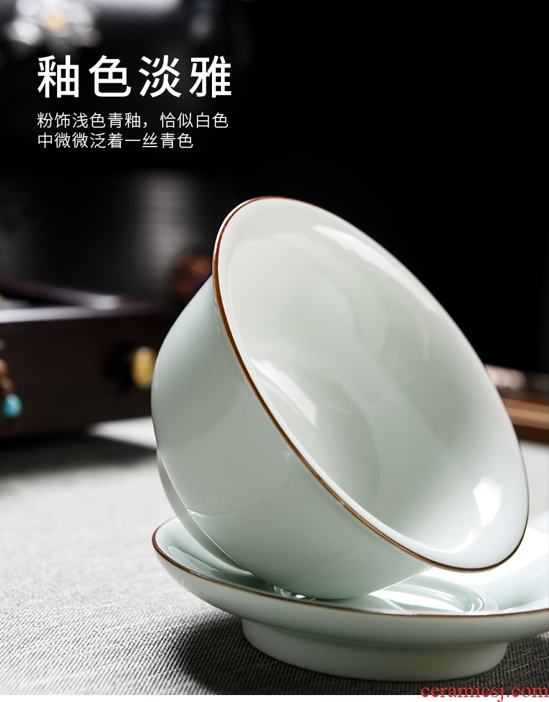 Beauty cabinet without air hole, double the not hot tureen heat insulation bowl cups tea household ceramics kung fu tea cup