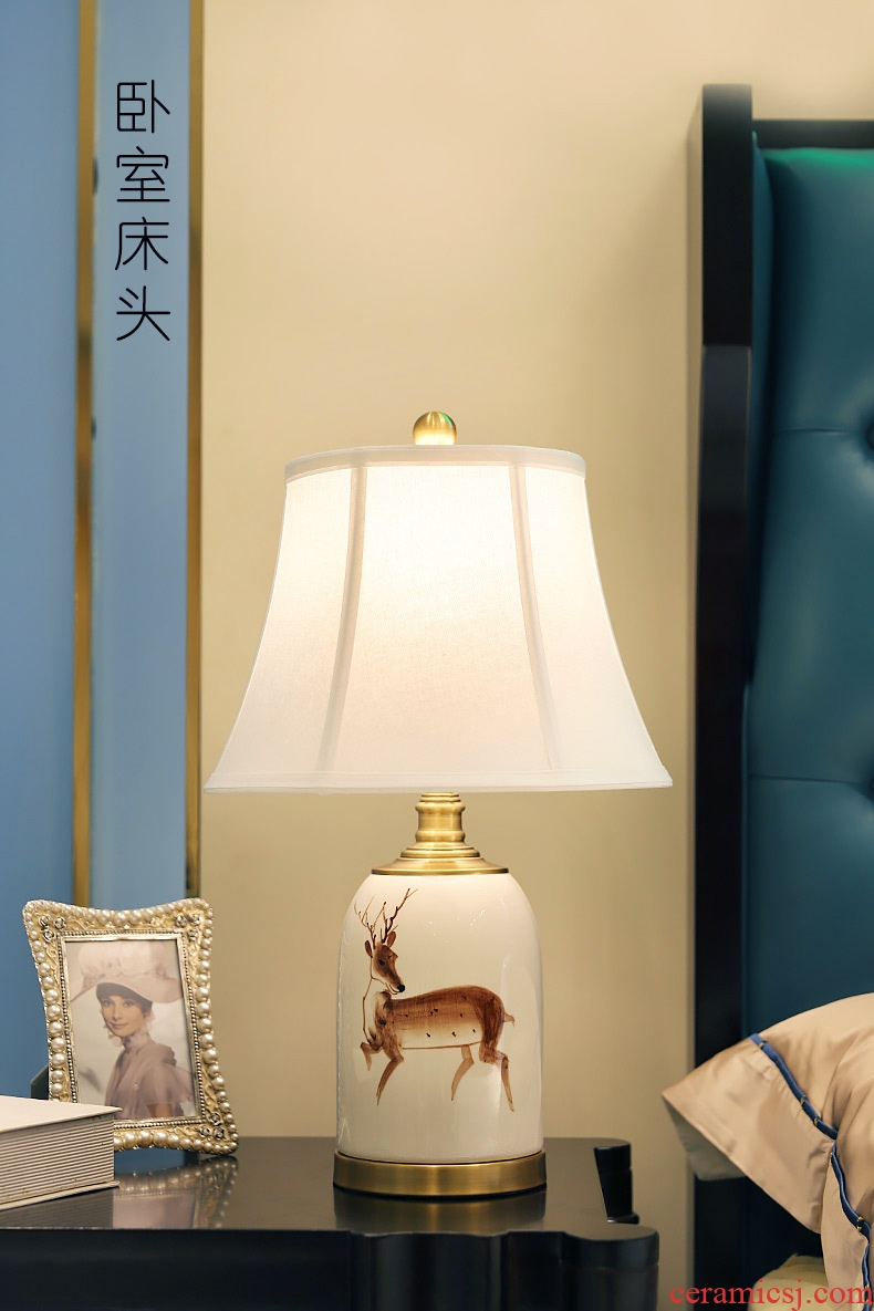 American desk lamp ceramic decoration art designers all I cooper and contracted sitting room bedroom a sitting room lamps and lanterns of the head of a bed