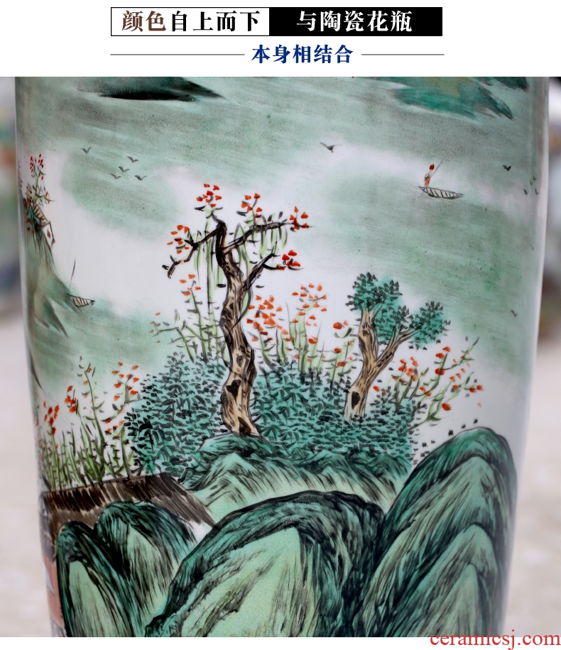 Jingdezhen ceramic hotel villa garden of large vases, the sitting room porch up flower flower adornment furnishing articles - 588171884832