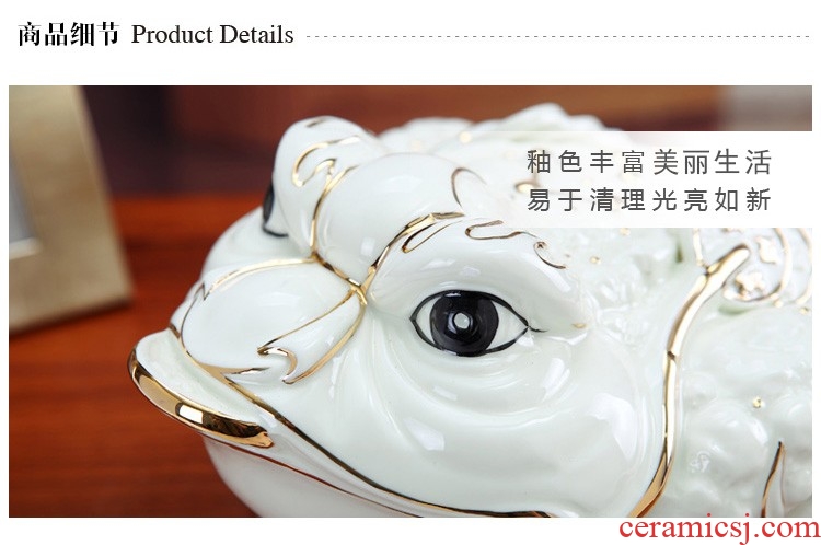 Dust heart new ceramic maxim inlaying toads furnishing articles household act the role ofing is tasted golden cicada tree toad opening gifts wind