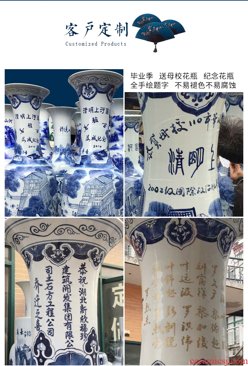 Antique hand - made paint shadow greengage bottles of jingdezhen ceramics vase peony large Angle of the sitting room what decorative furnishing articles - 604243138380