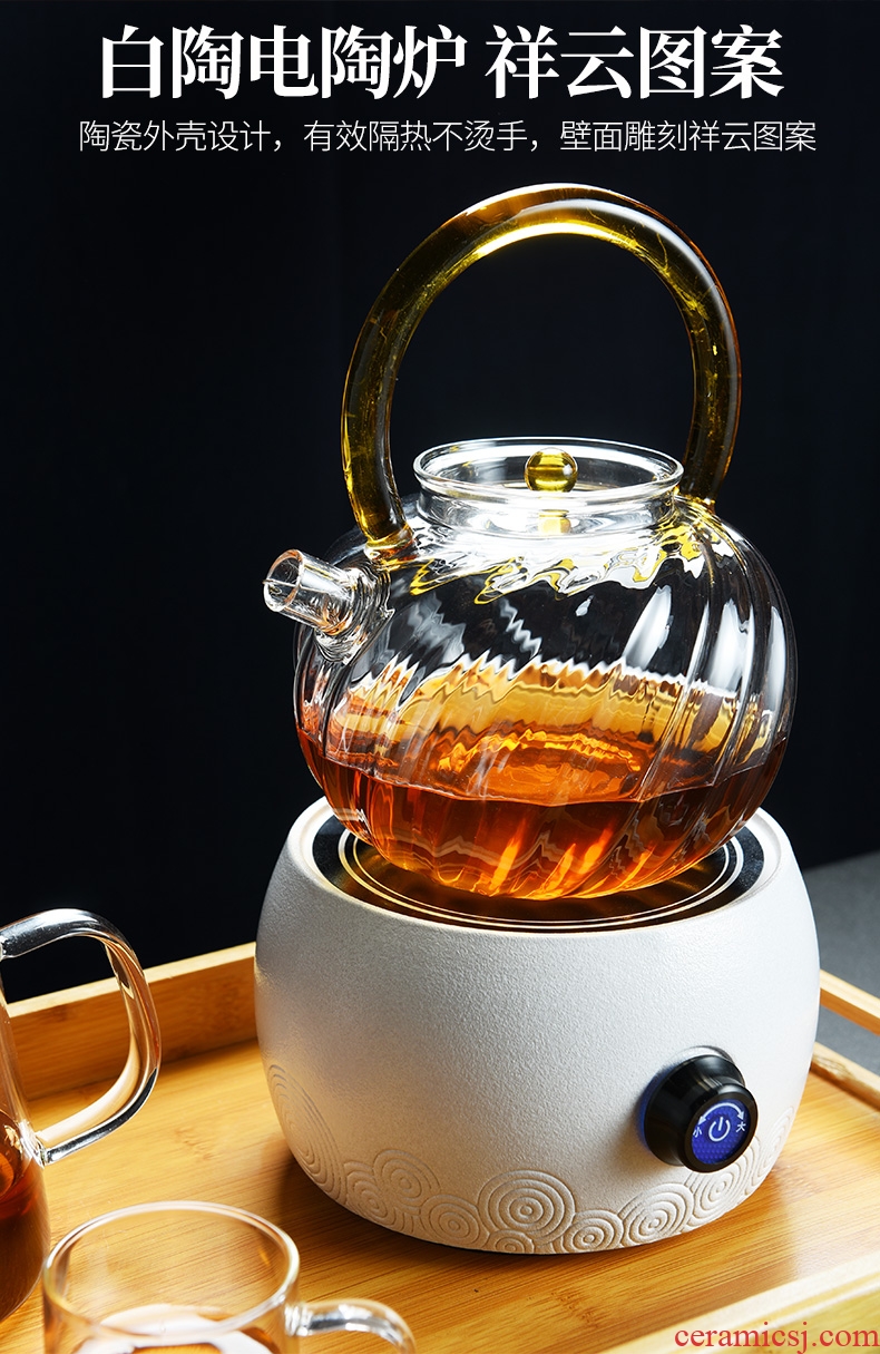 & old grid electricity TaoLu small tea stove pot boil water glass ceramic pot boiling tea stove of black tea