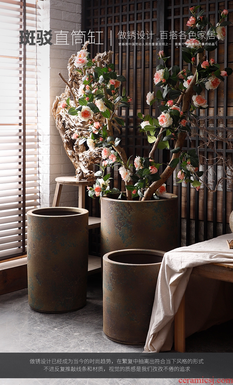 European vase landing large vases, flower arranging jingdezhen ceramic POTS home furnishing articles, the sitting room porch decoration - 569380170639