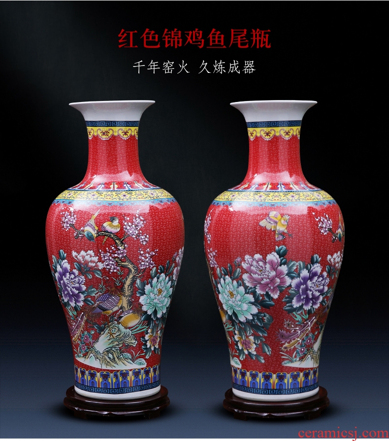 The new European creative ceramic vase furnishing articles furnishing articles sitting room flower arranging household act The role ofing is tasted porcelain decorative vase - 598850284935