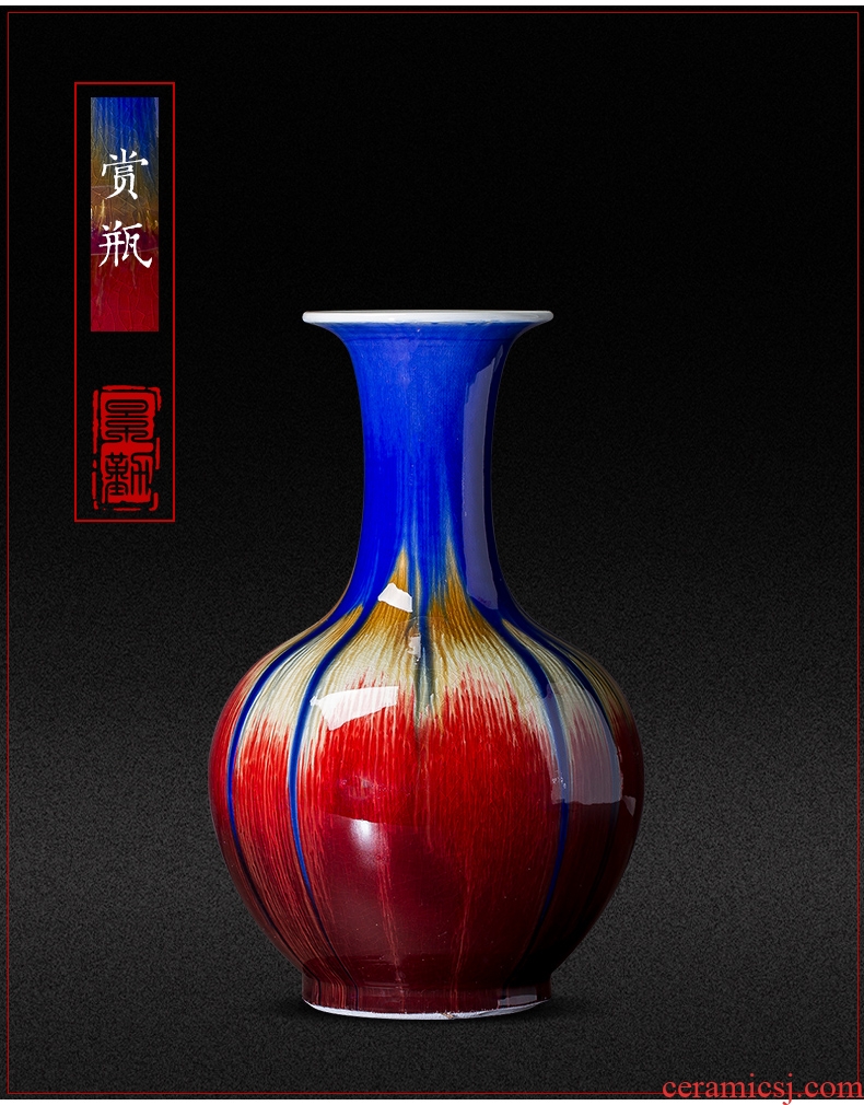 Jingdezhen ceramics lucky bamboo vase of large modern fashion hotel ou the sitting room porch place - 596484804441