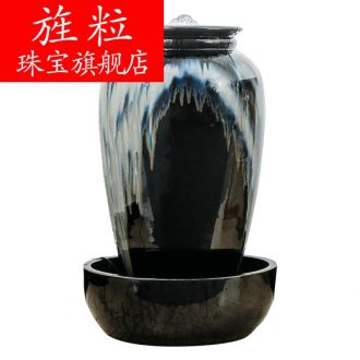 Be ceramic sitting room lucky water fountains and feng shui wheel of furnishing articles floor decoration indoor humidifier creative opening ceremony